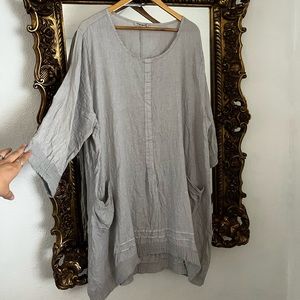 100% linen tunic